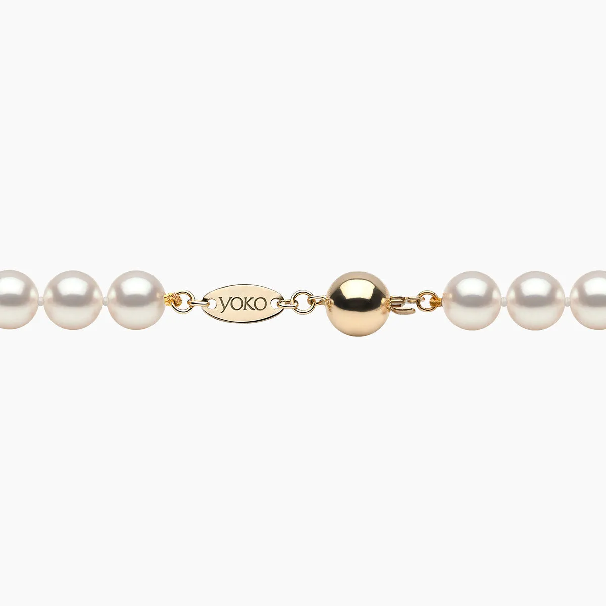 Classic 18K Gold AA Akoya Pearl Necklace
