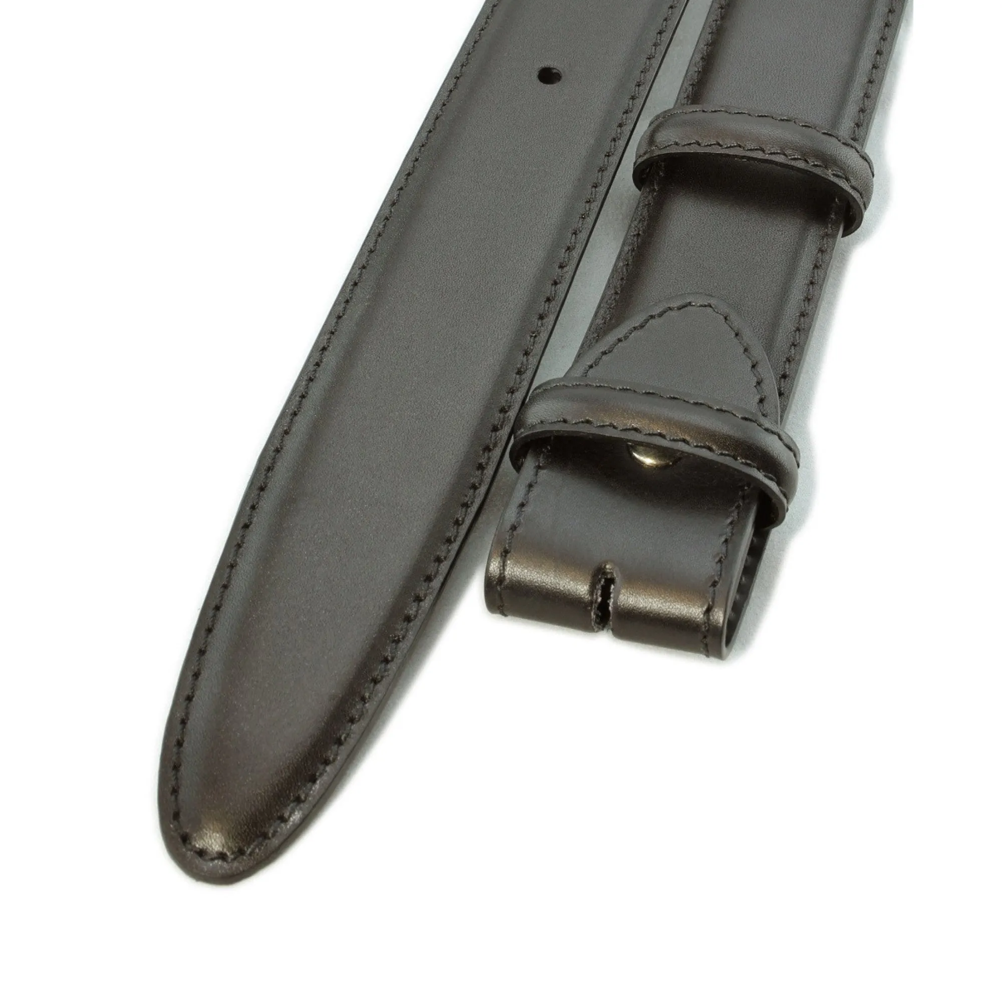 Classic Box Calf Belt Strap - Longer Length