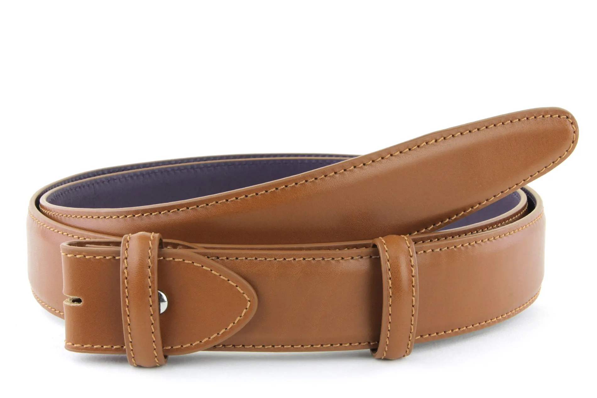 Classic Box Calf Belt Strap - Longer Length