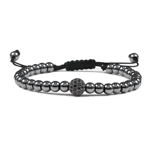 Classy Men Black Luxury Bead Bracelet