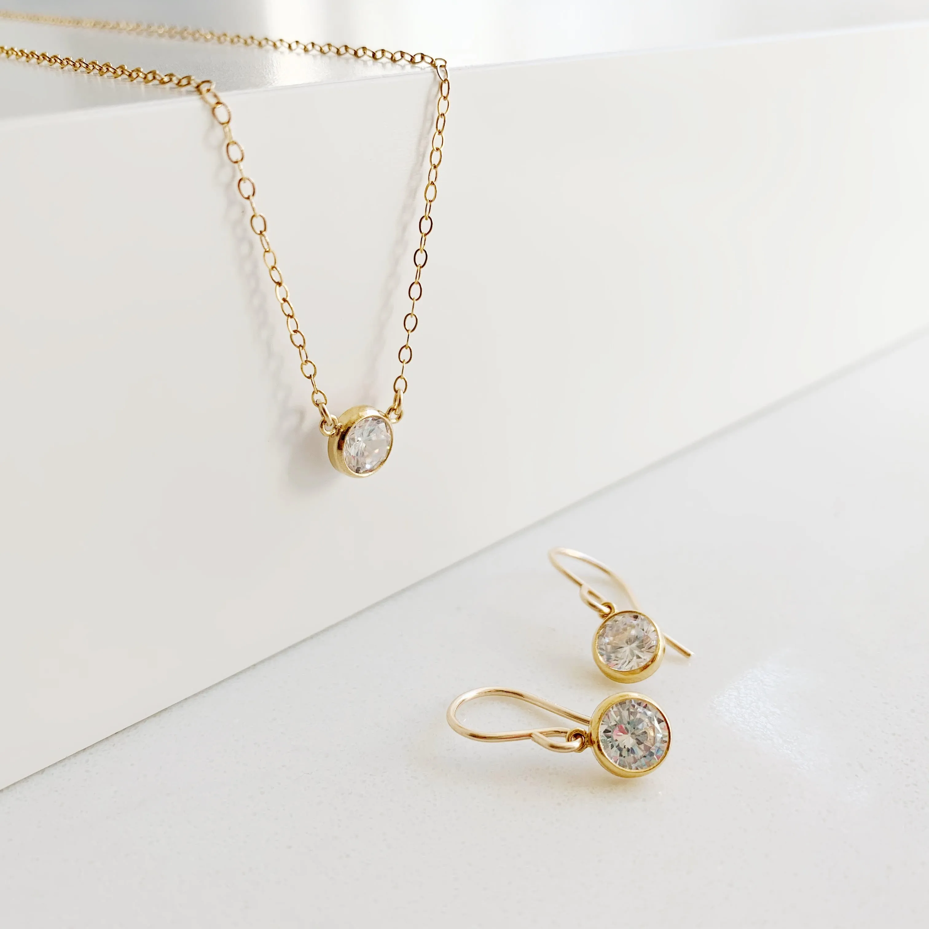 Collette Solitaire Necklace