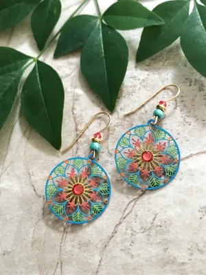 Colorful Mandala Dangles by Adajio