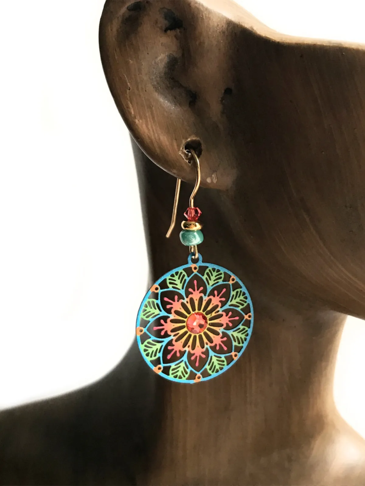 Colorful Mandala Dangles by Adajio