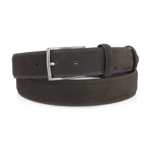 Dark choc classic suede belt