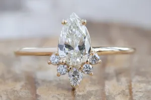 Design Your Own Custom Natural White Diamond Engagement Ring