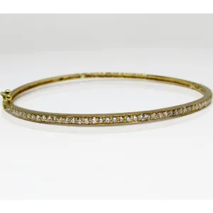 Diamond Bangle Bracelet 14K Yellow Gold 0.50 Ct. Tw.