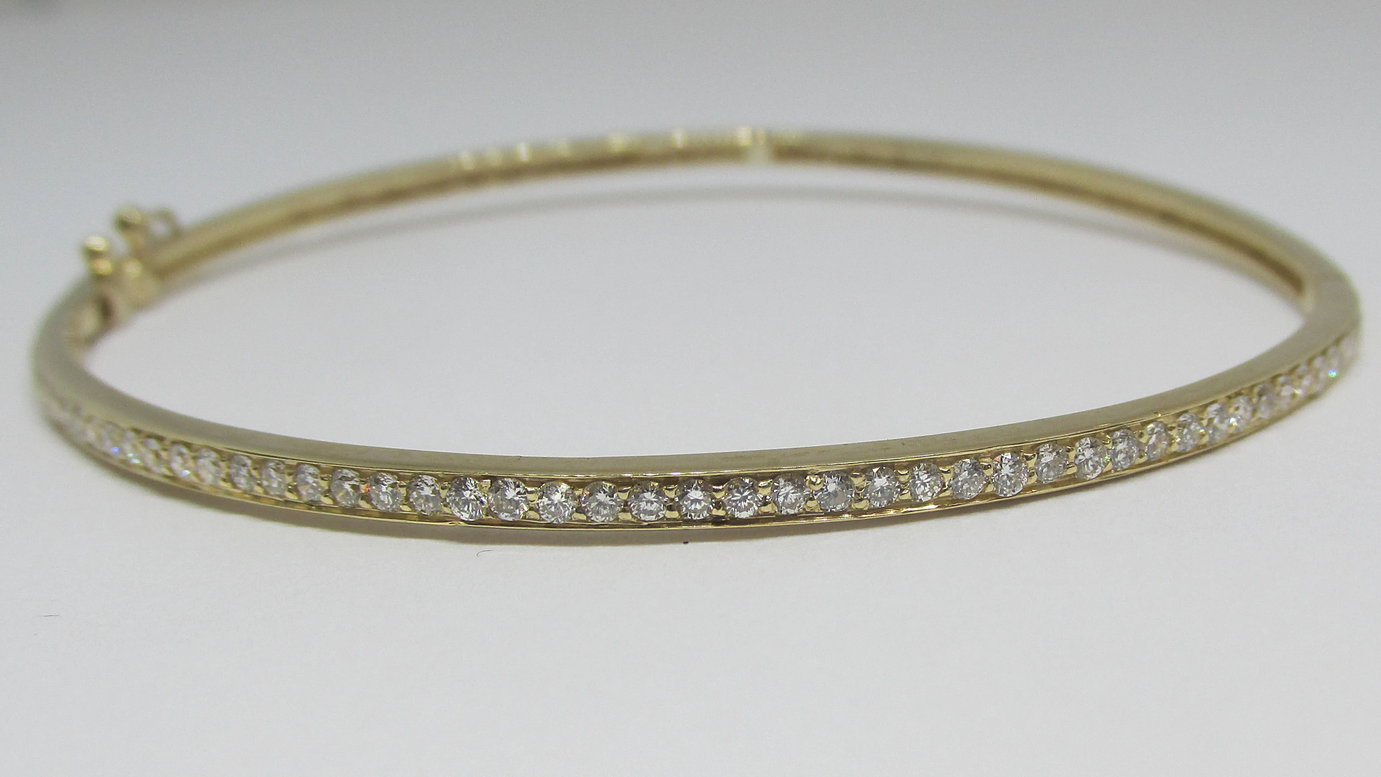 Diamond Bangle Bracelet 14K Yellow Gold 0.50 Ct. Tw.