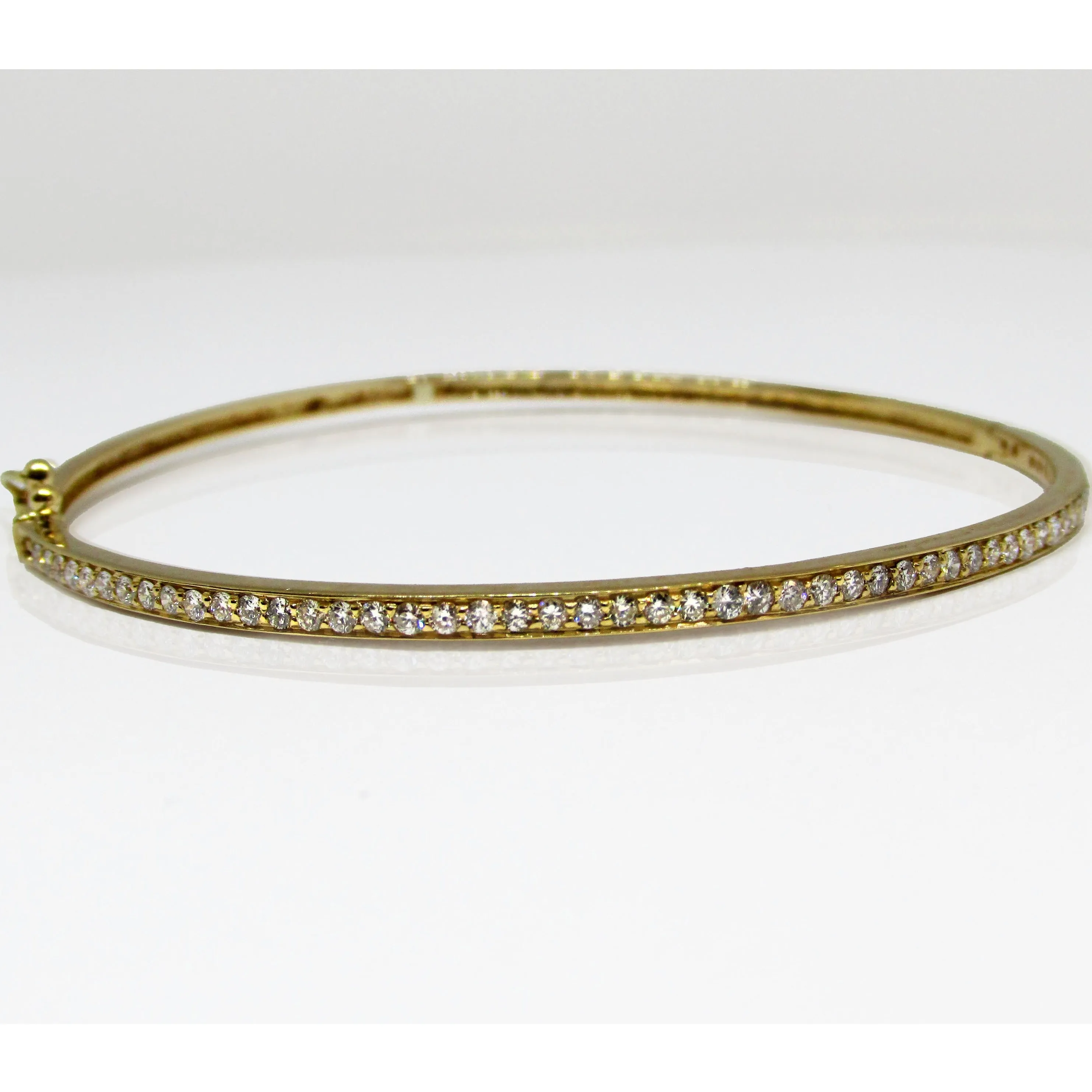 Diamond Bangle Bracelet 14K Yellow Gold 0.50 Ct. Tw.