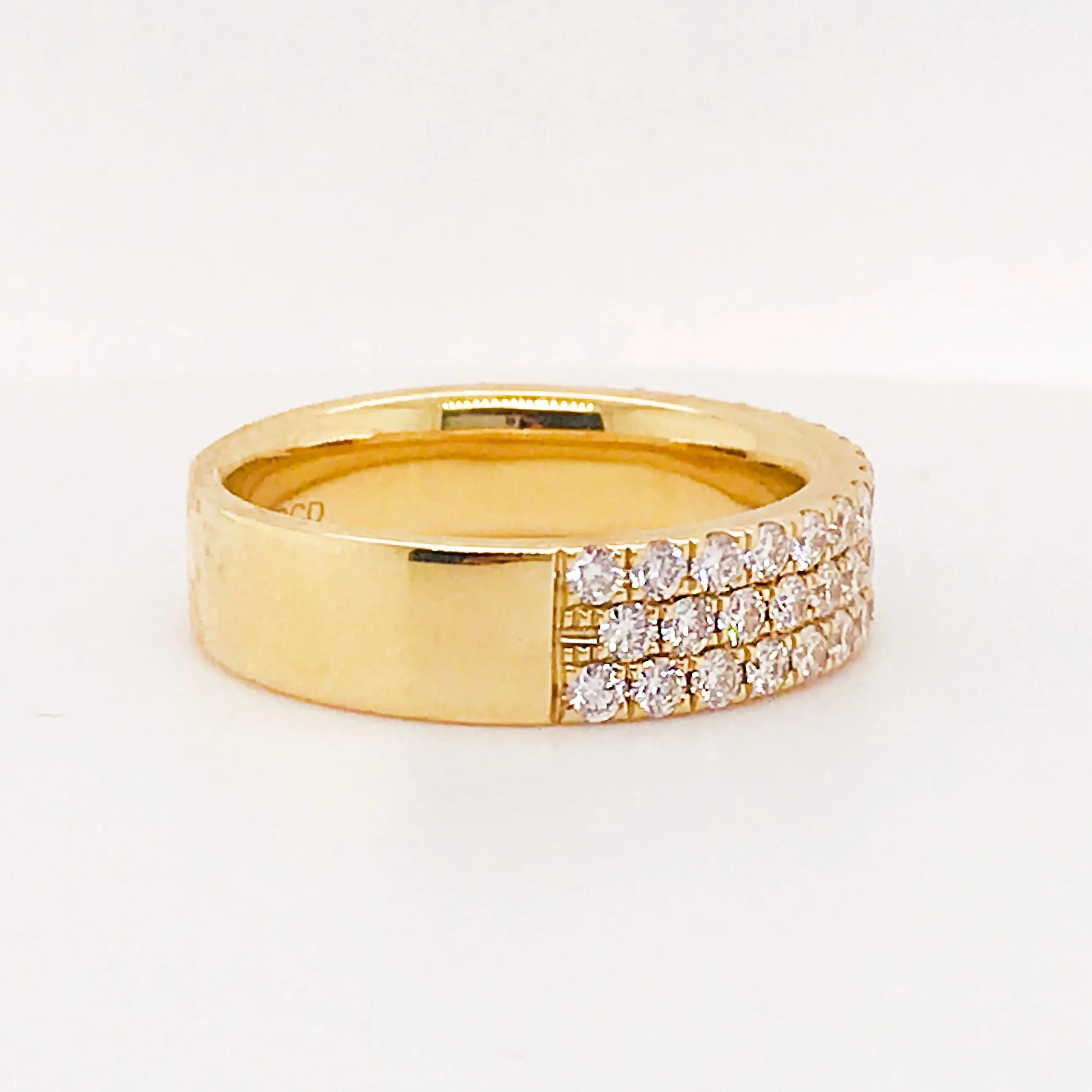 Diamond Pave Half Band