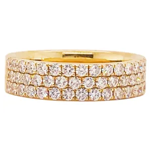 Diamond Pave Half Band