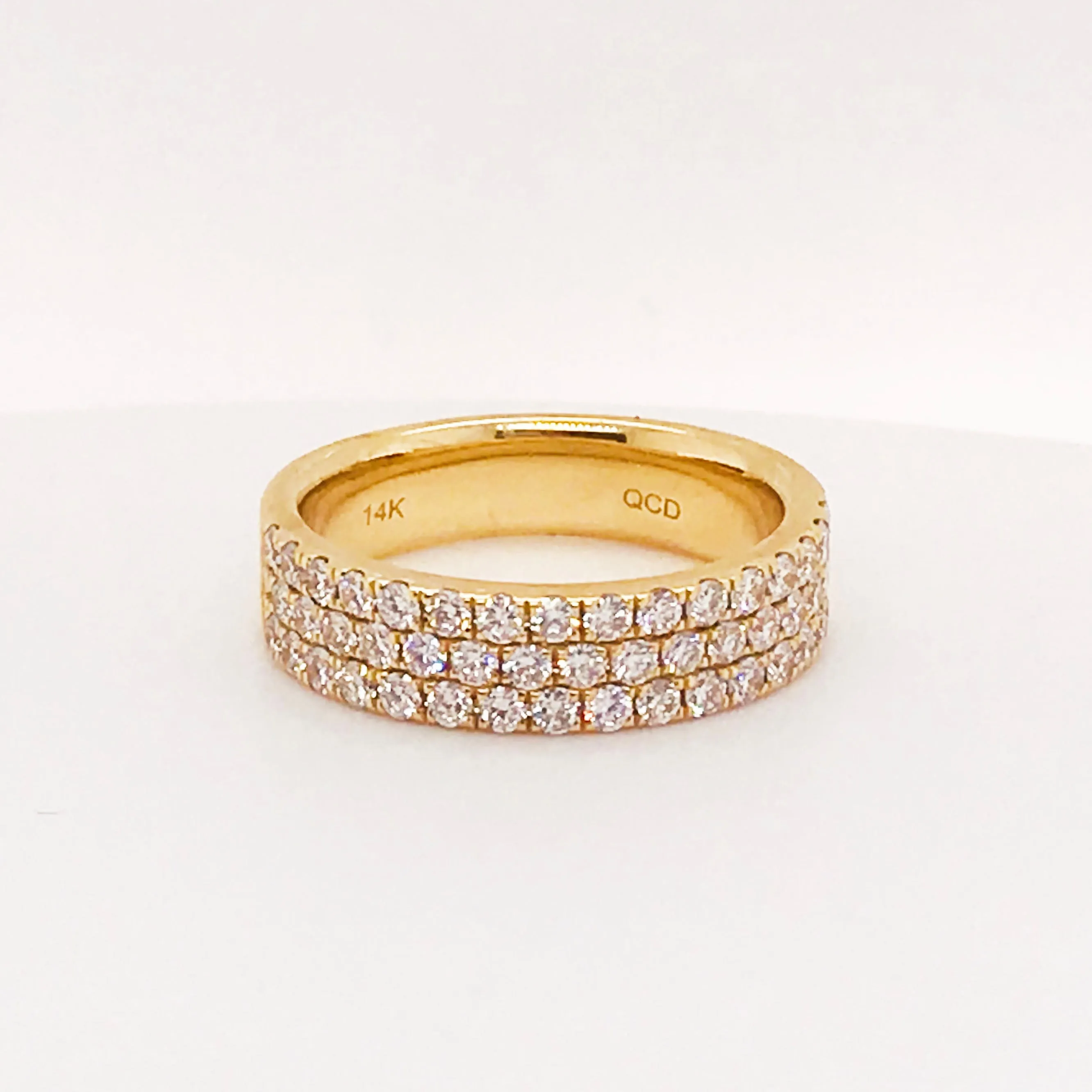 Diamond Pave Half Band