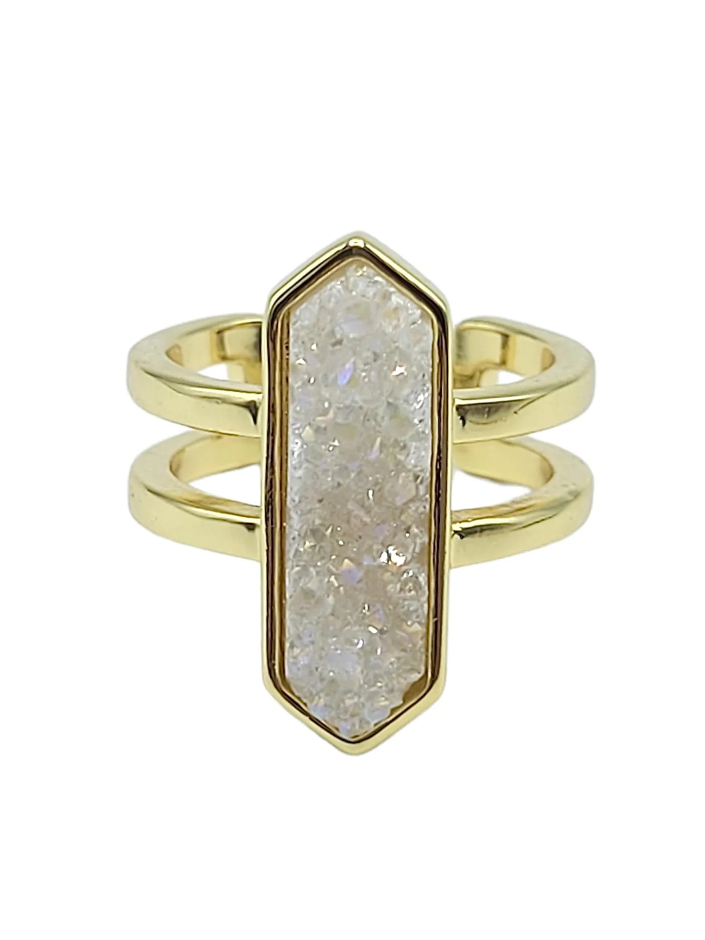 Druzy Diamond Ring small