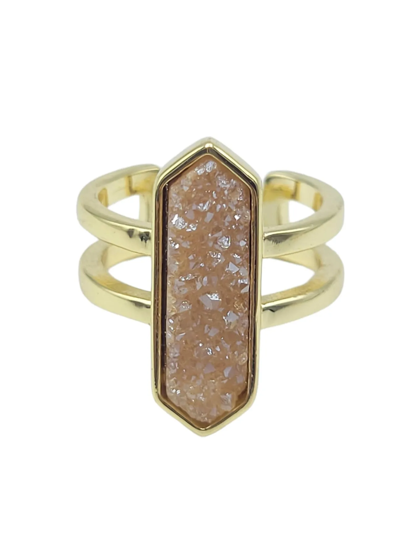 Druzy Diamond Ring small