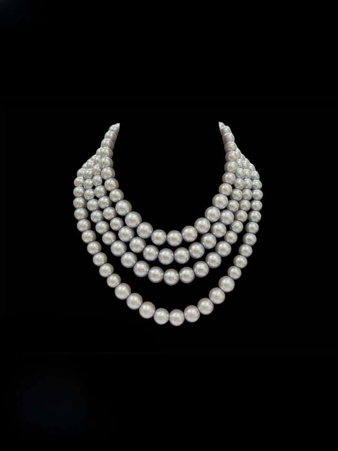 Elegant 4 Strand Pearl Necklace