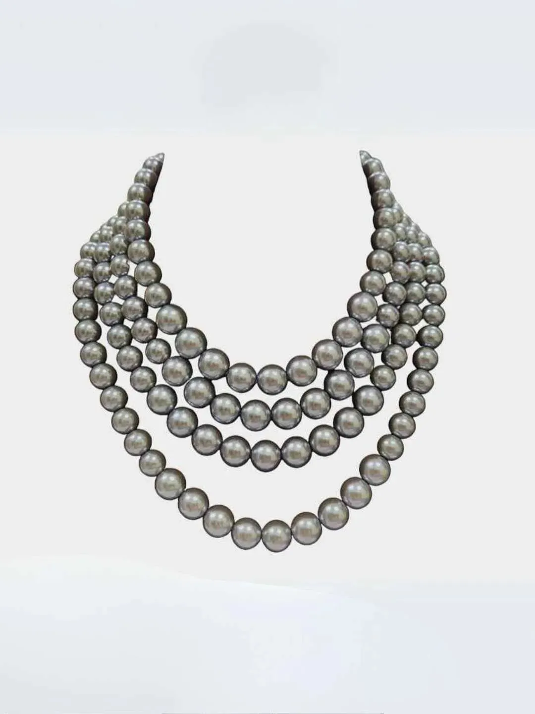 Elegant 4 Strand Pearl Necklace