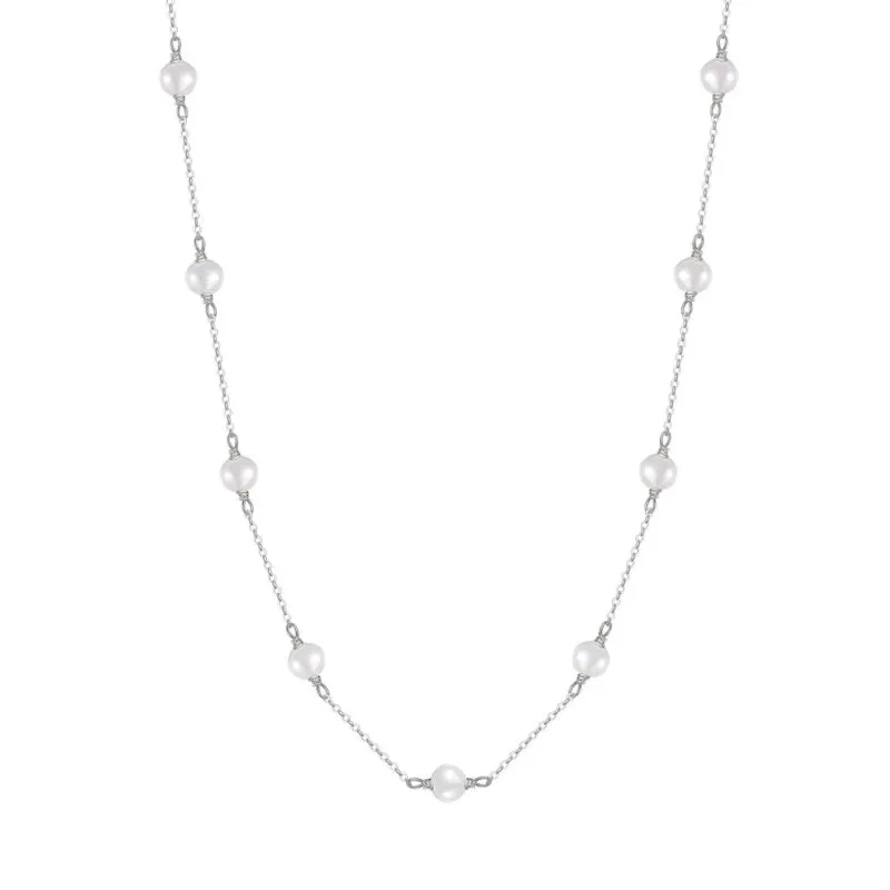 Elegant Baroque Pearl Minimalist Necklace Collection