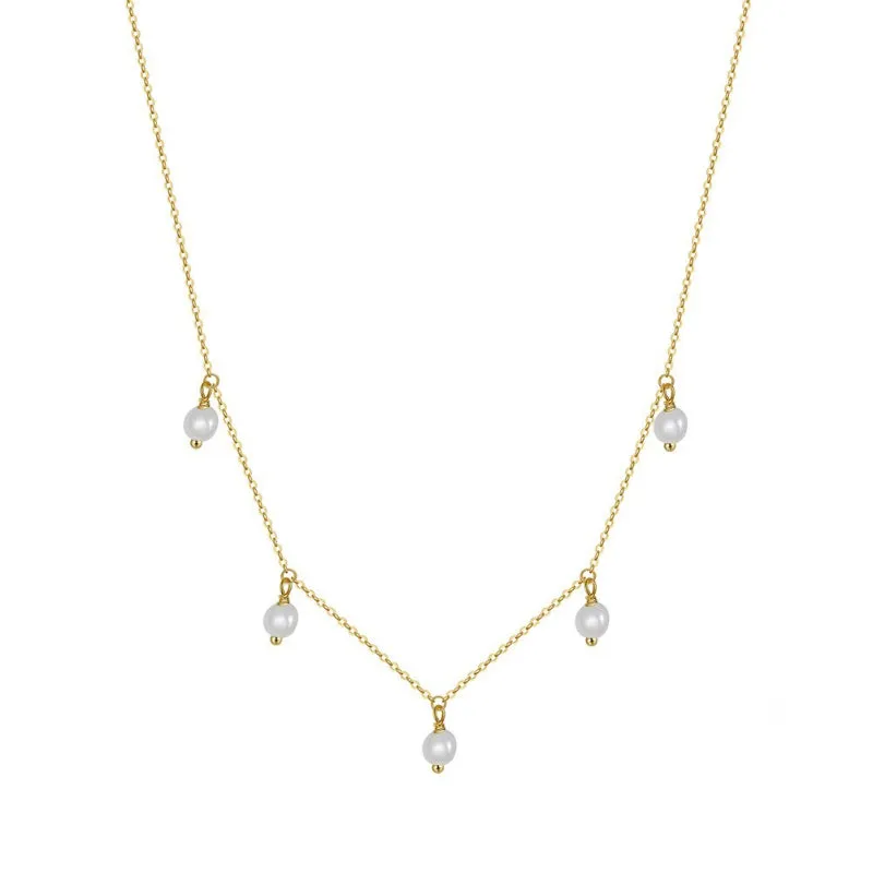 Elegant Baroque Pearl Minimalist Necklace Collection