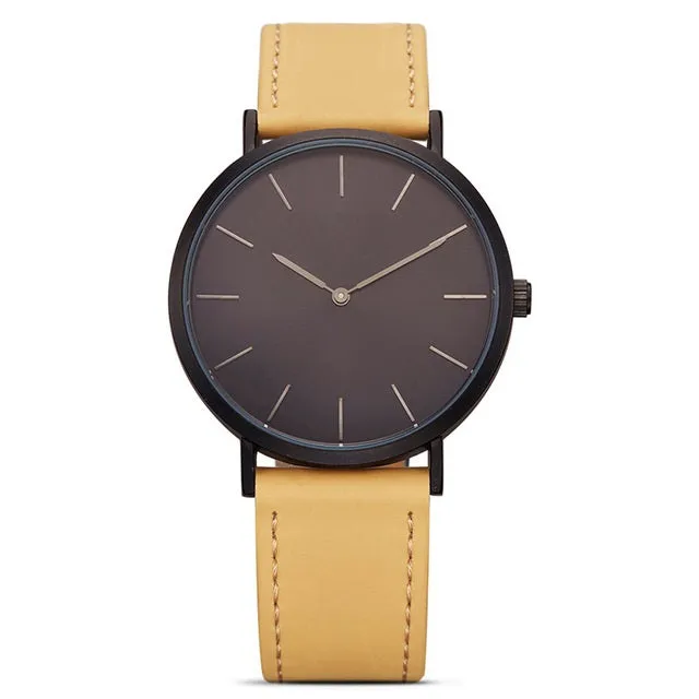 Elegant Ladies Waterproof Leather Strap Watch