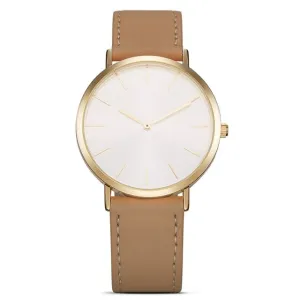 Elegant Ladies Waterproof Leather Strap Watch