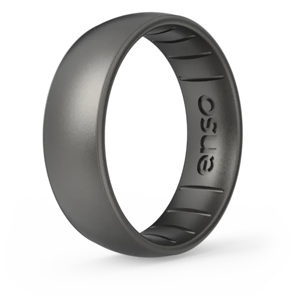 Elements Classic Silicone Ring - Platinum