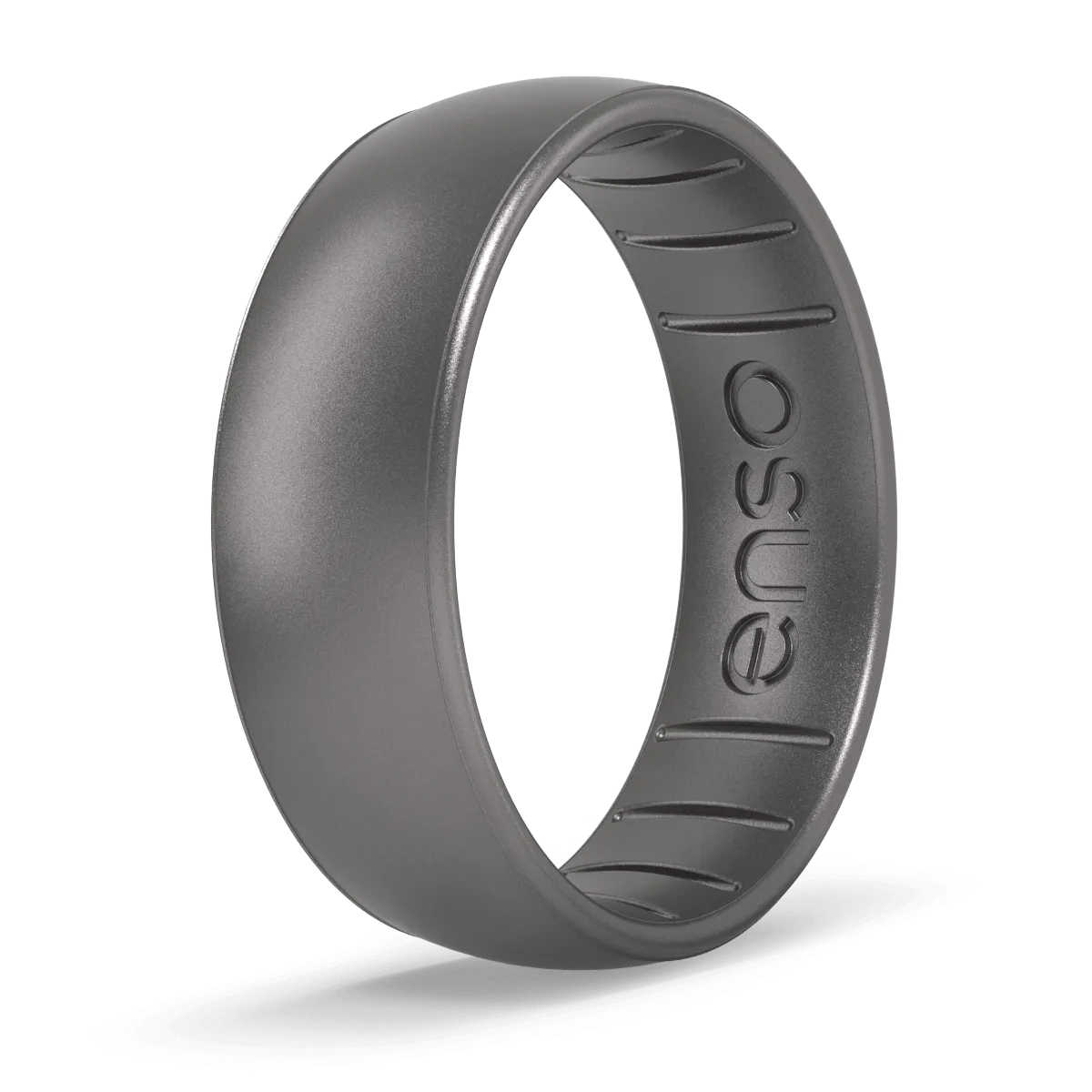 Elements Classic Silicone Ring - Platinum