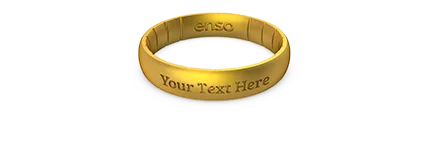 Elements Classic Thin Silicone Ring - Gold