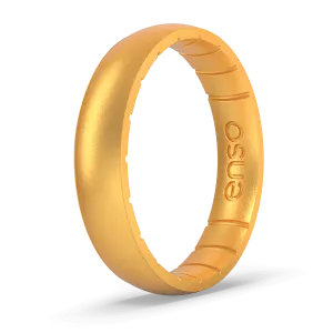 Elements Classic Thin Silicone Ring - Gold