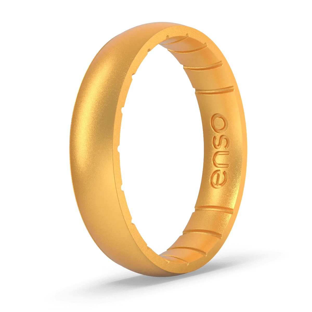 Elements Classic Thin Silicone Ring - Gold