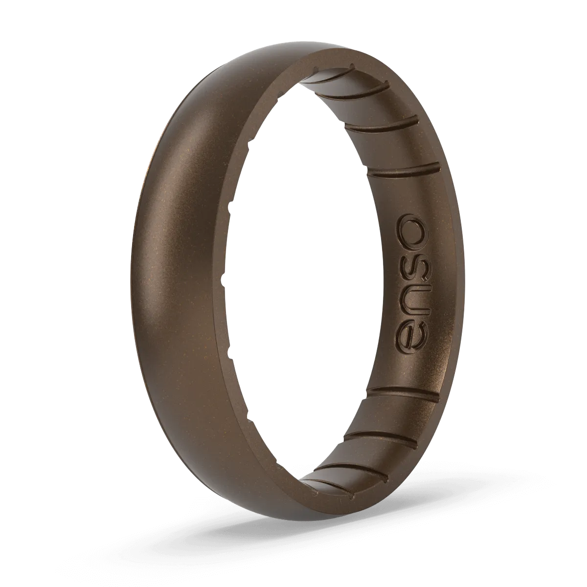 Elements Classic Thin Silicone Ring - Meteorite