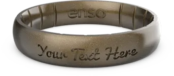 Elements Classic Thin Silicone Ring - Meteorite