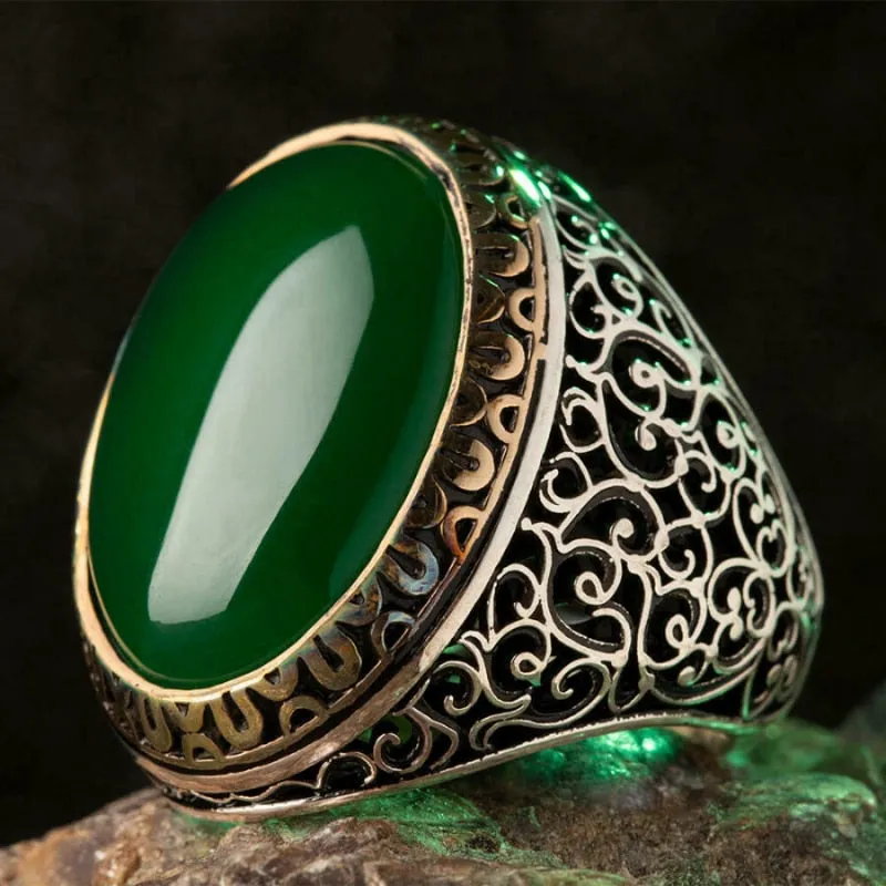 Emerald Men's Luxury Ring