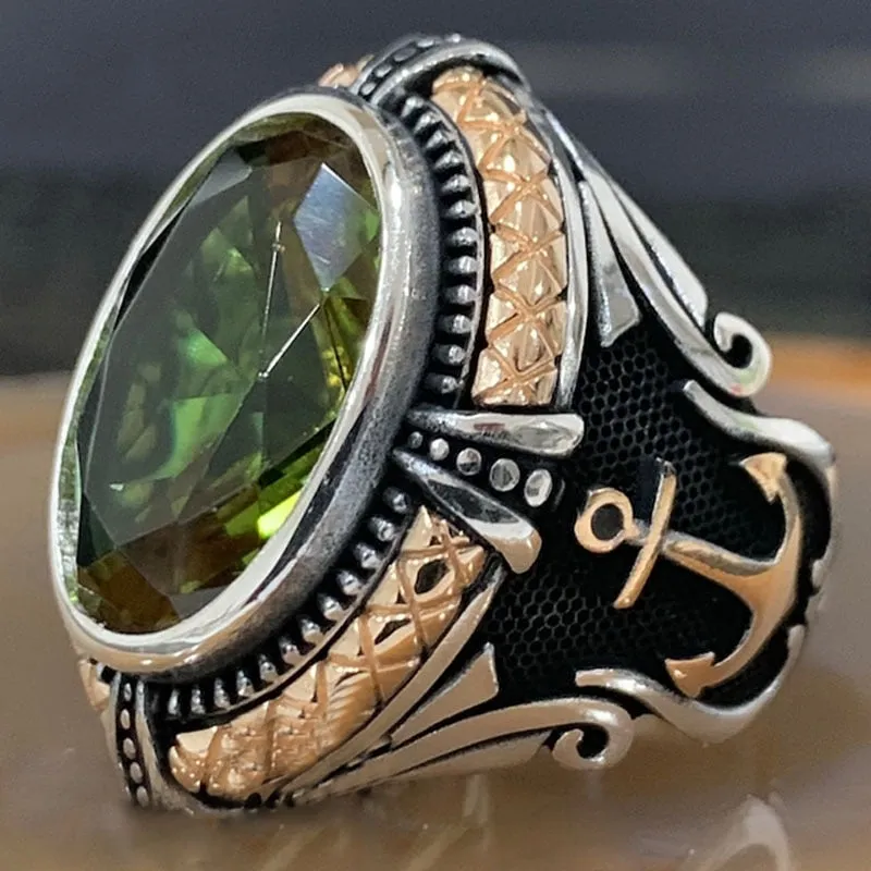 Emerald Men's Luxury Ring