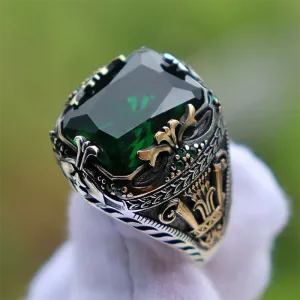 Emerald Men's Luxury Ring