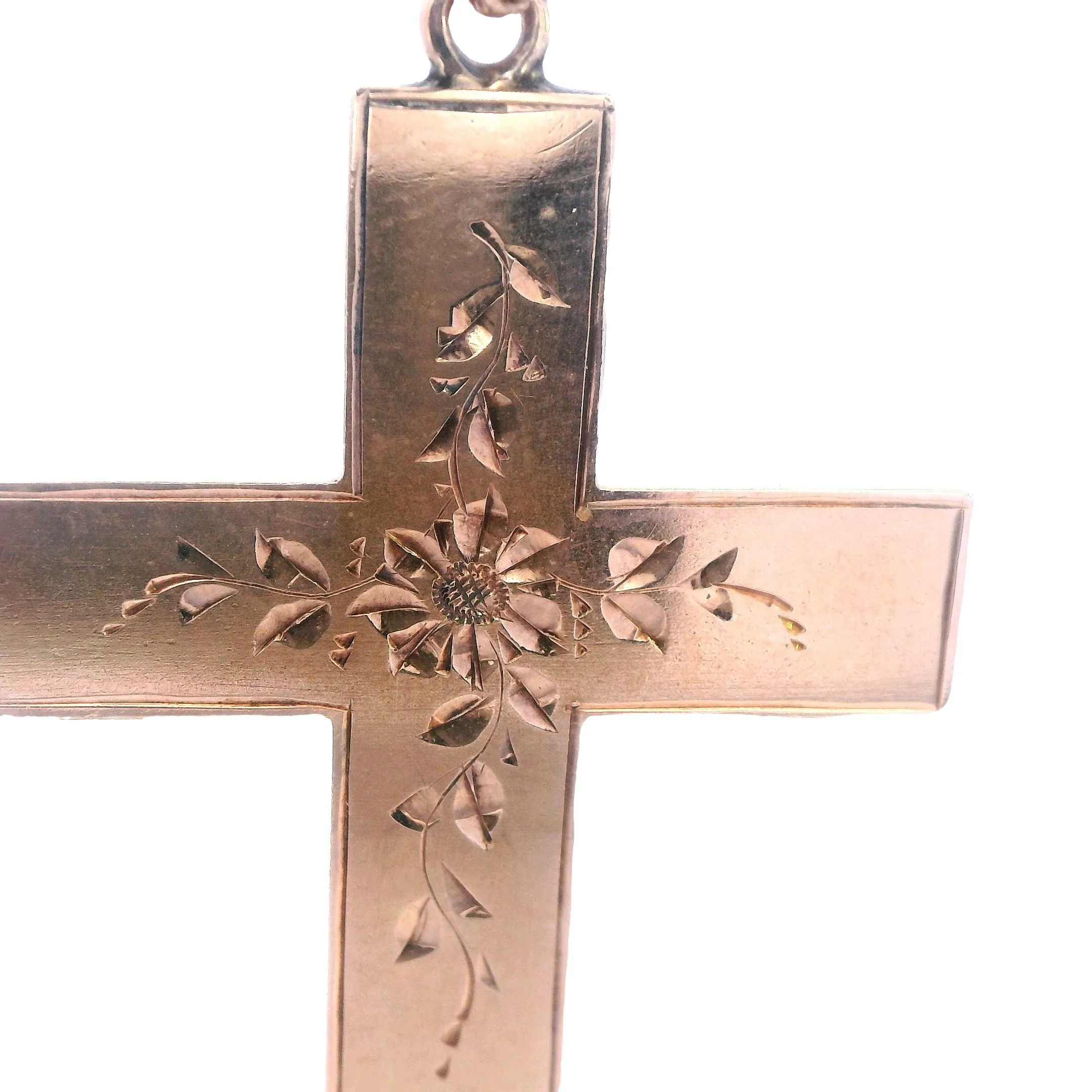 Exquisite 9ct Yellow Gold Cross Pendant - Timeless Elegance & Craftsmanship