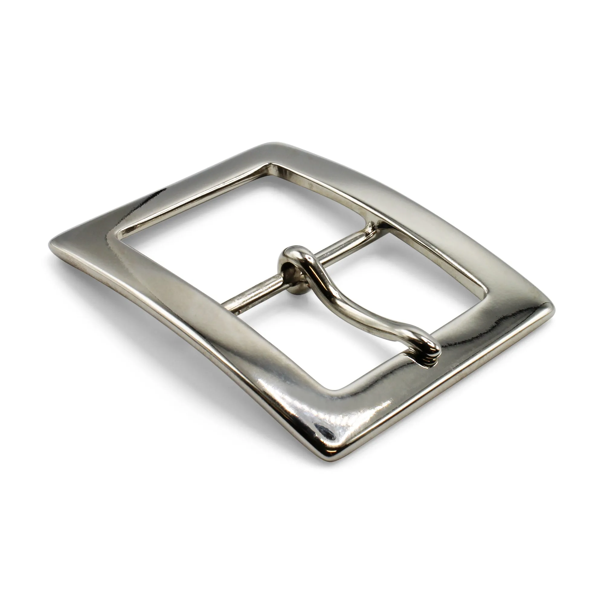 Flattened Rectangle Complete Prong Buckle 40mm