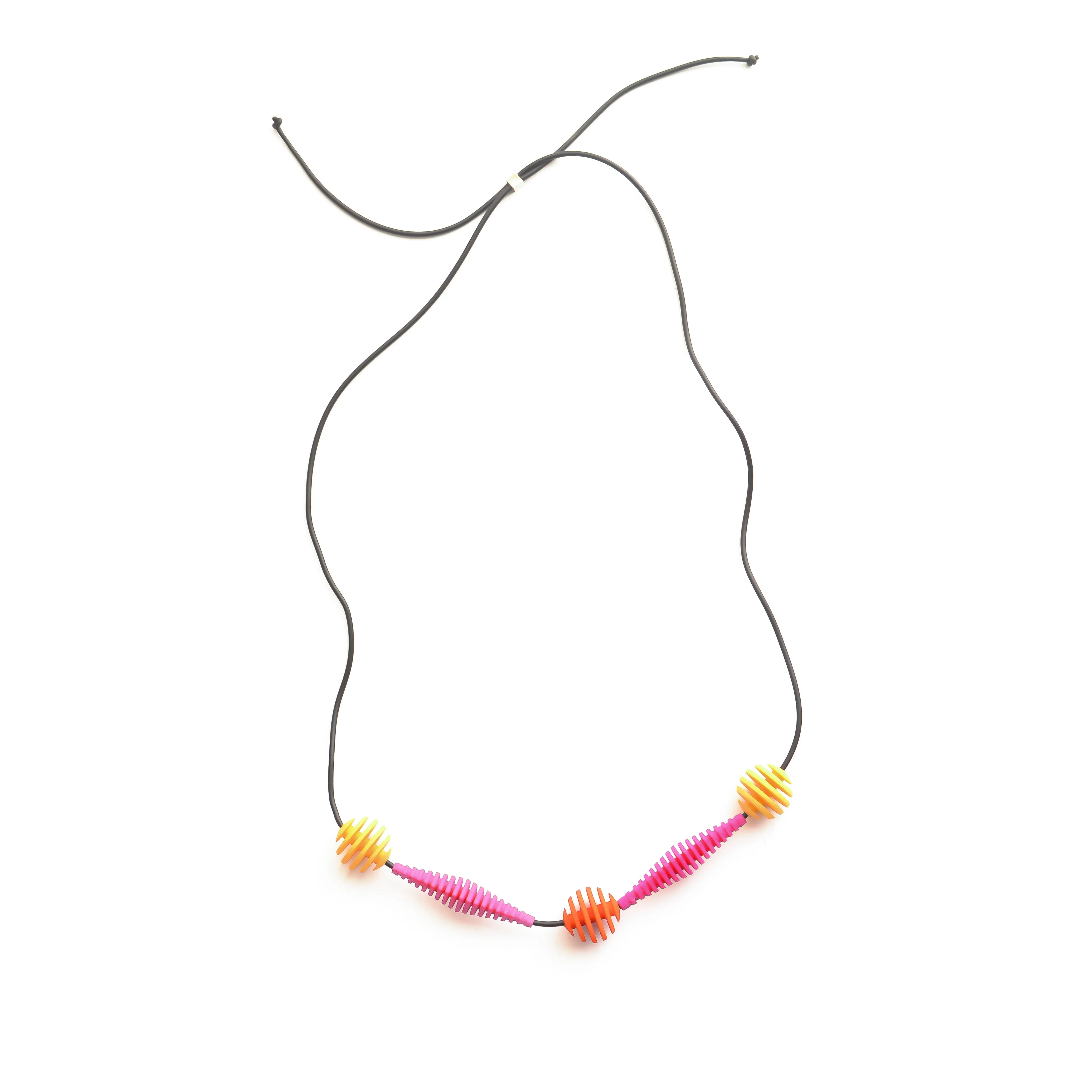 Geometric Beaded Necklace - Optical