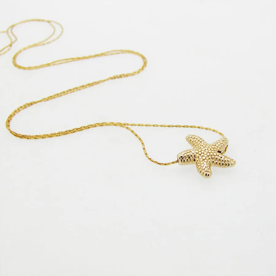 Gold Seastar Choker Necklace