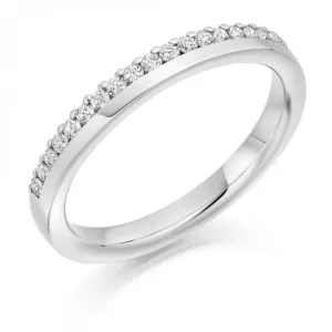 Harmony Collection 0.22ct Round Brilliant 2.7mm Half Eternity Ring