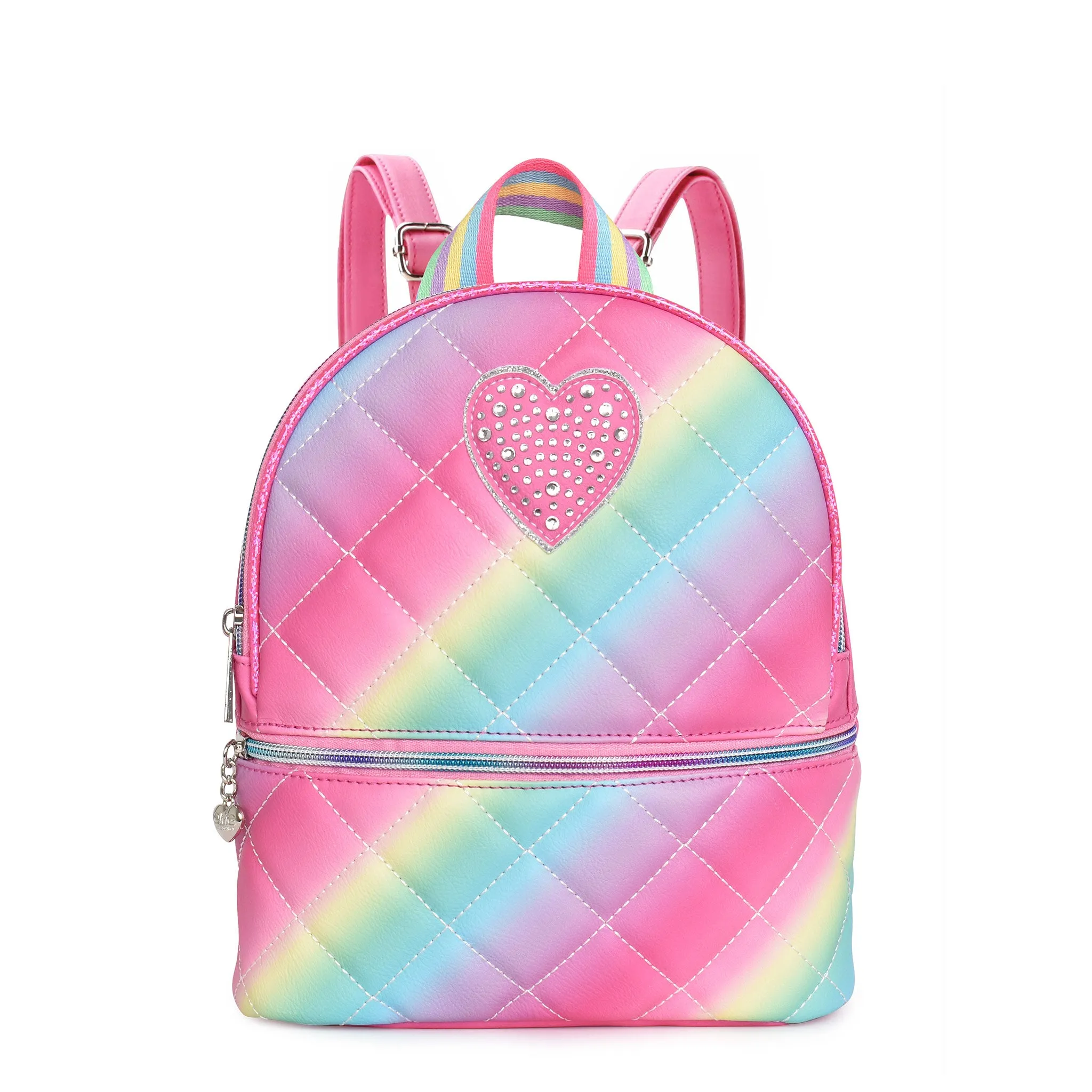 Heart Ombre Quilted Mini Backpack