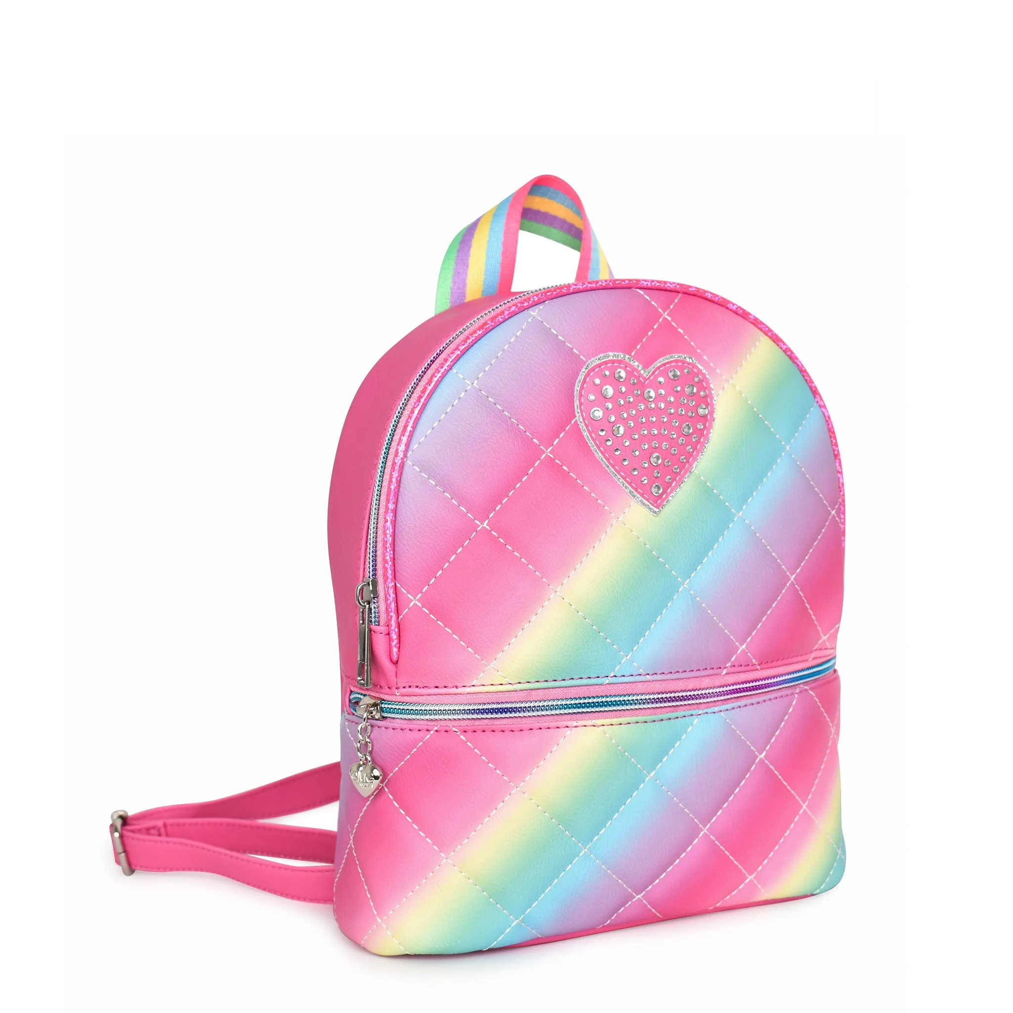 Heart Ombre Quilted Mini Backpack