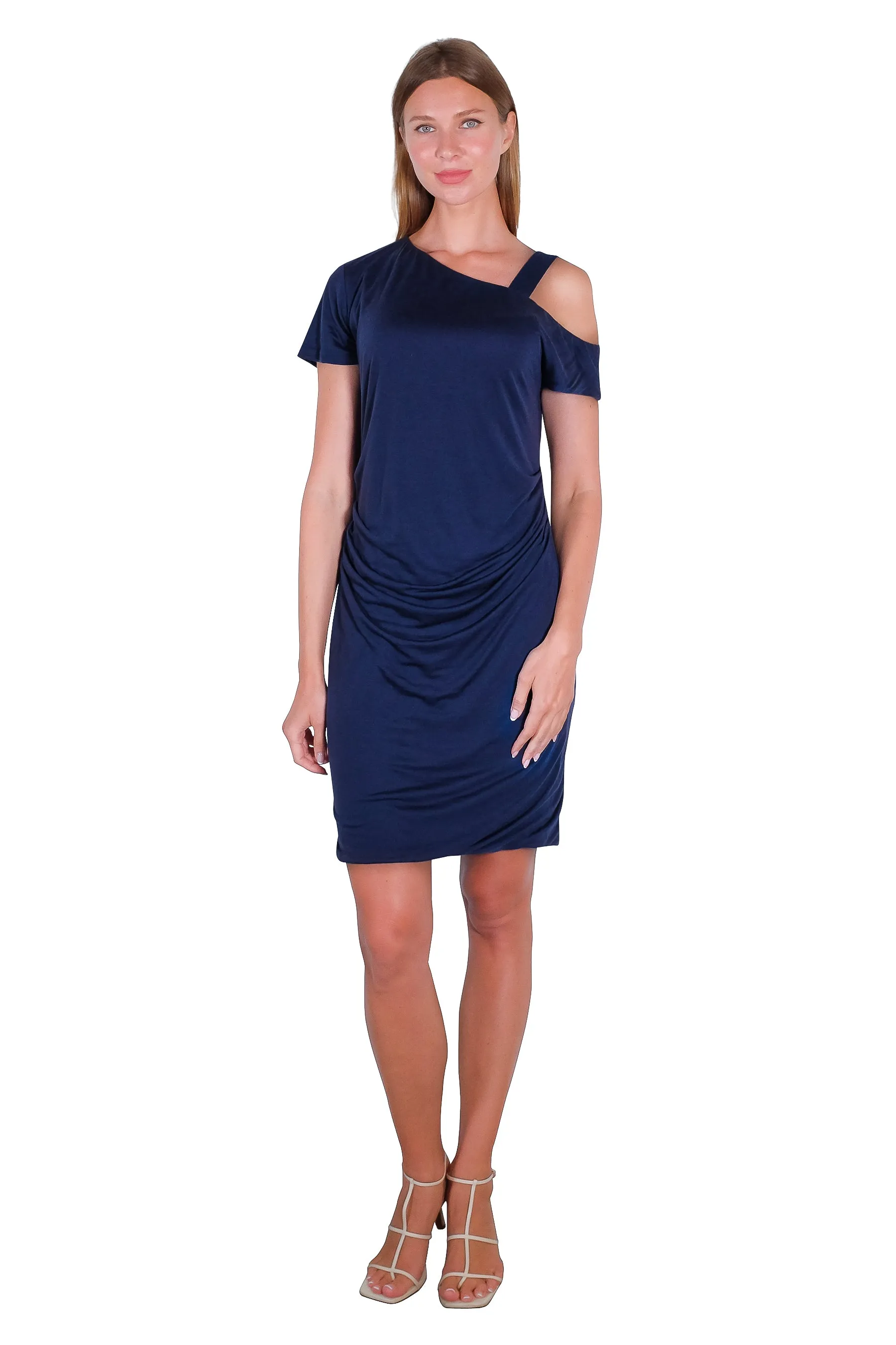 Hera Asymmetrical Jersey Dress