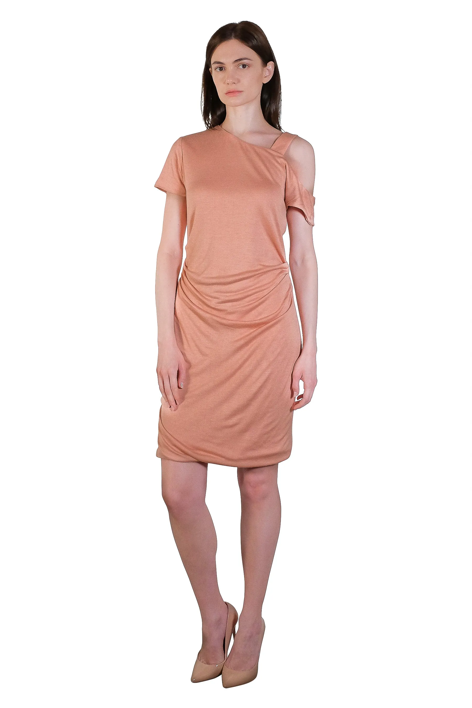 Hera Asymmetrical Jersey Dress