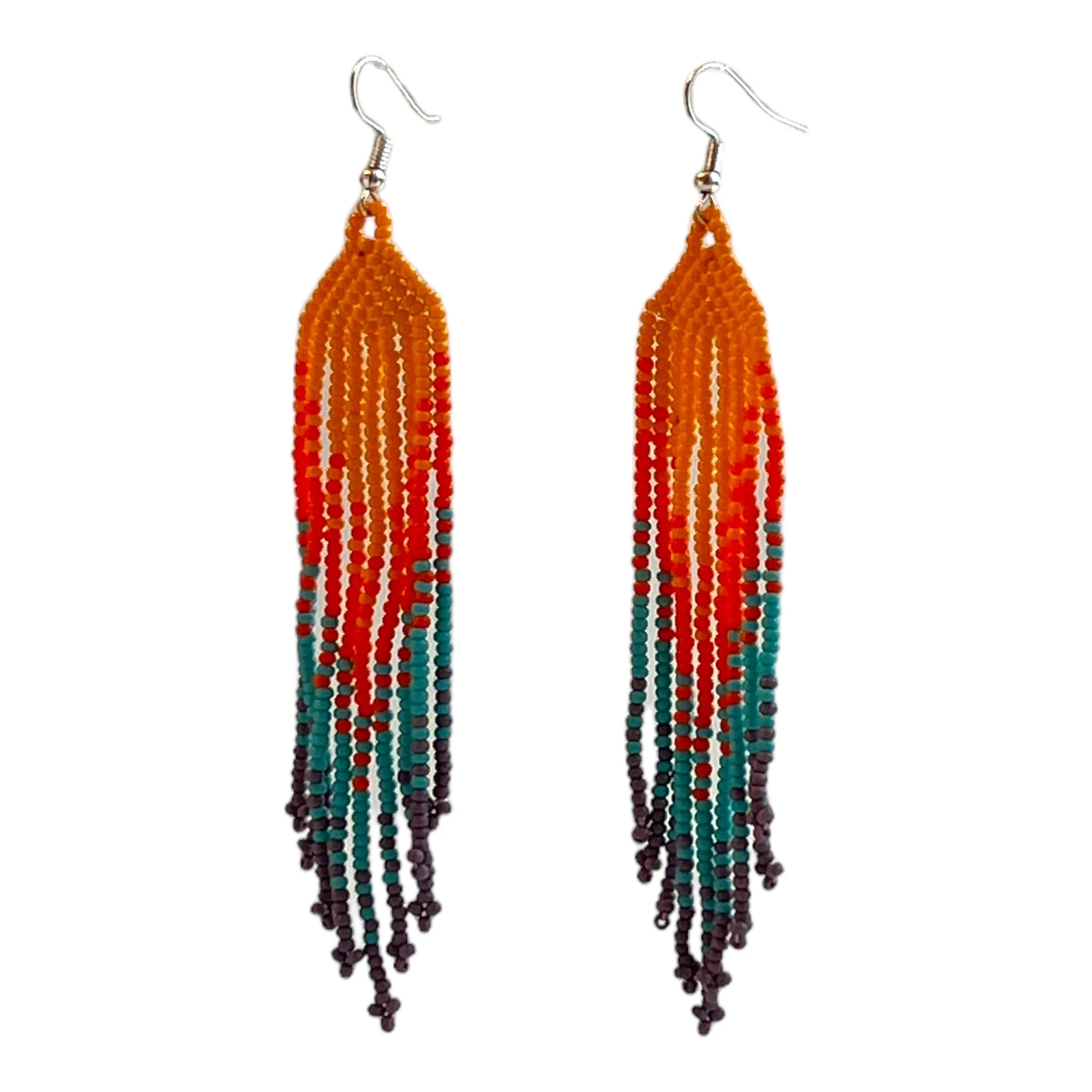 Huichol Long Earrings