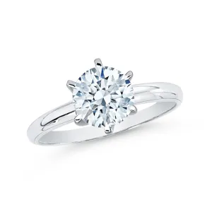 IGI Certified 2.23 ct. E - VVS2 Round Brilliant Cut Lab Grown Diamond Solitaire Engagement Ring in 14k Gold