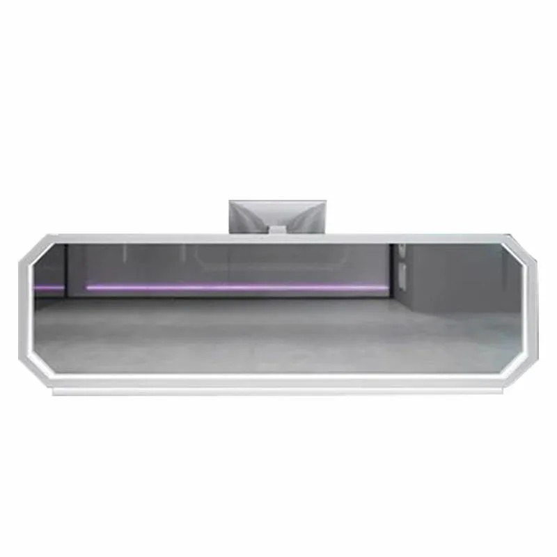 Impress Customers with Sleek Design Modern Stainless Steel Reception Desk