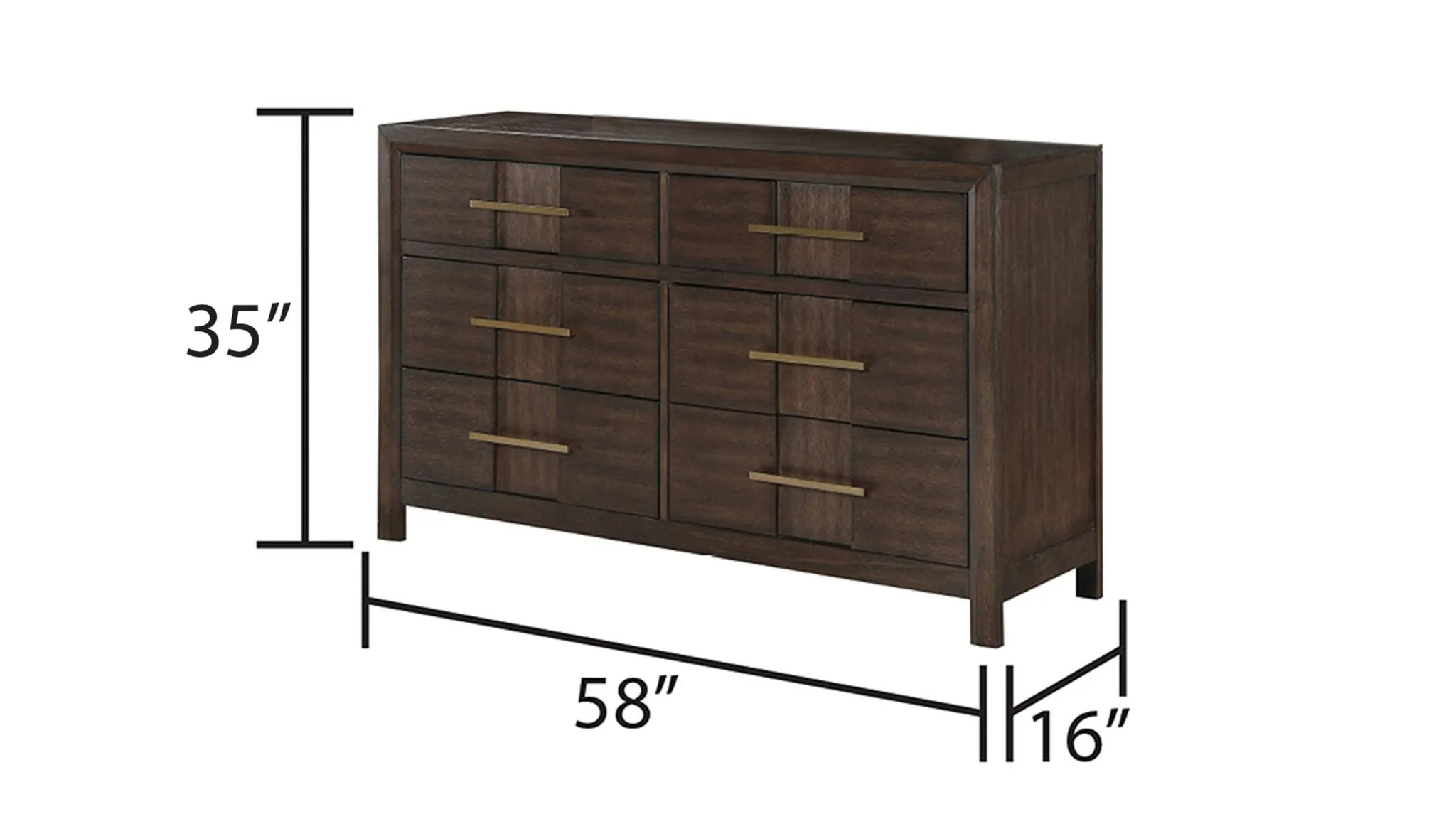 Kenzo Dresser - Sleek and Spacious Storage