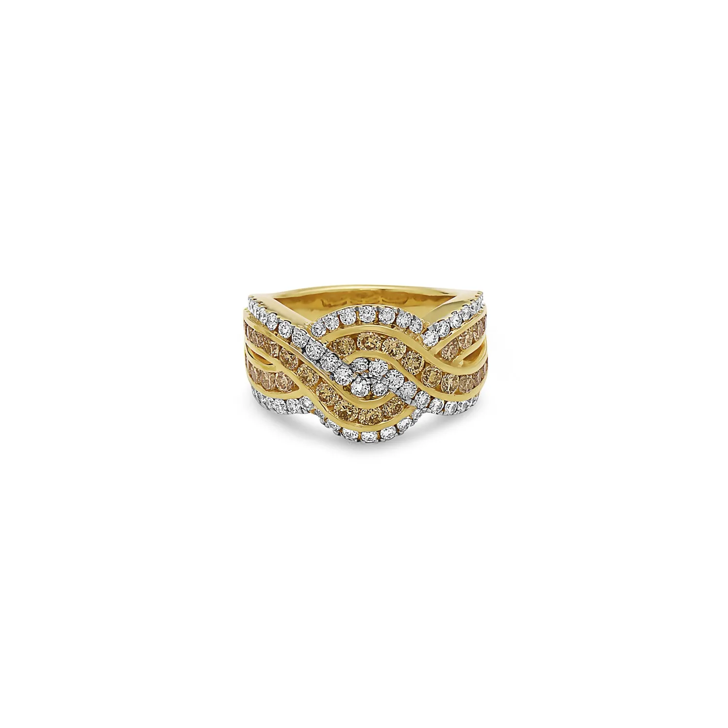 Krypell Collection Diamond Wave Ring