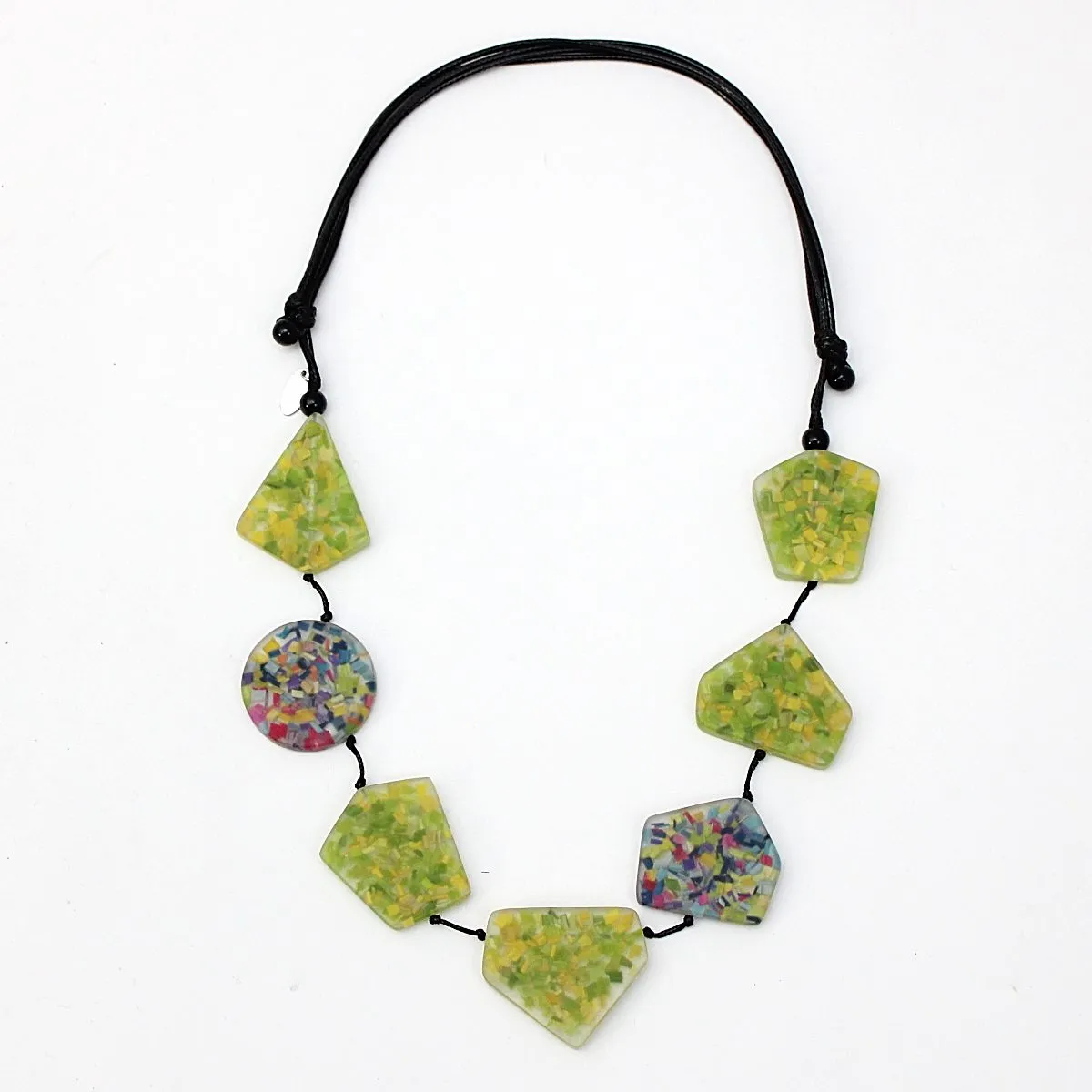 Lime and Multi Caroline Statement Necklace