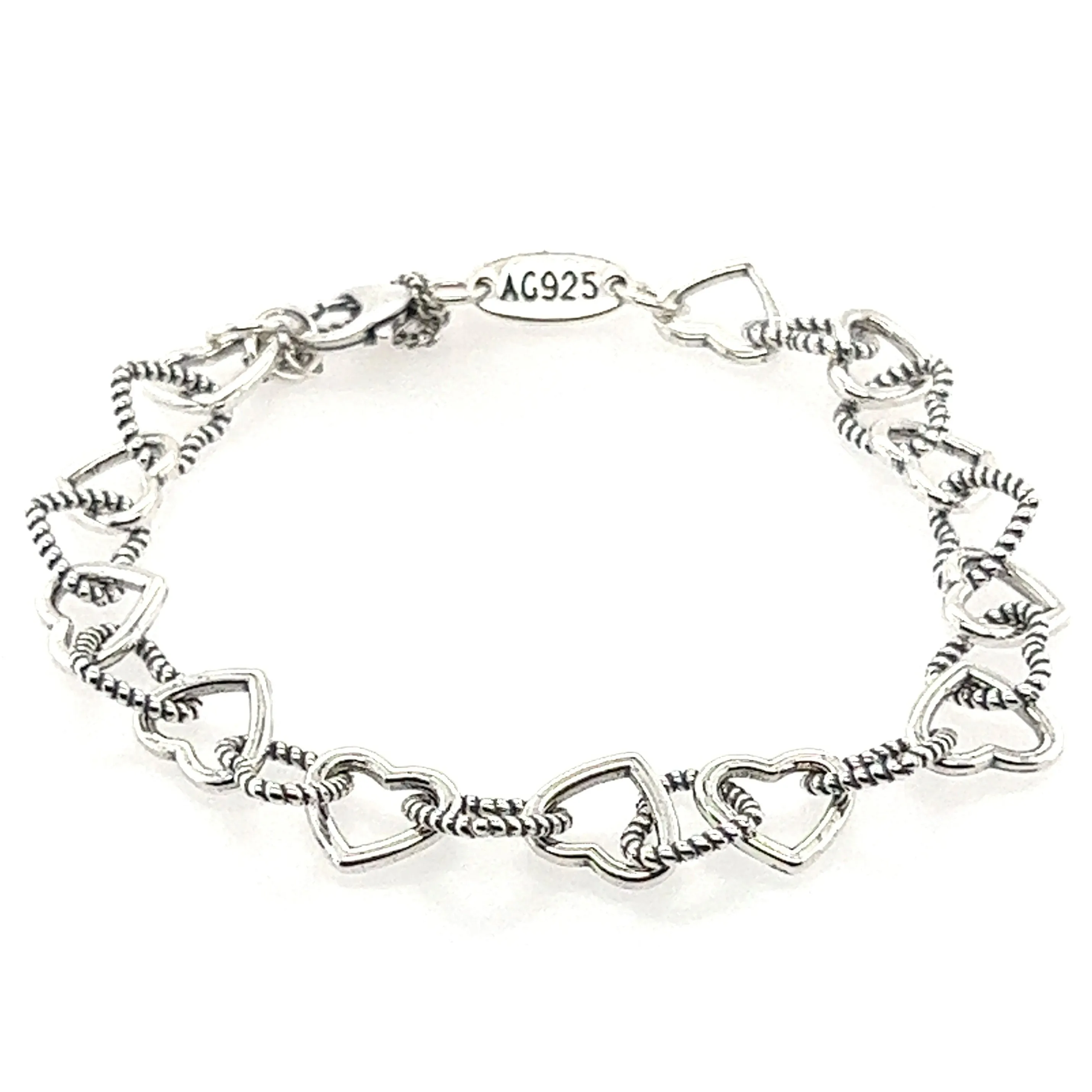 M113 Link Heart Bracelet