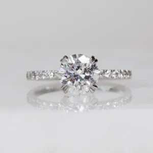 Matahari  Natural Round Cut Diamond Engagement Ring